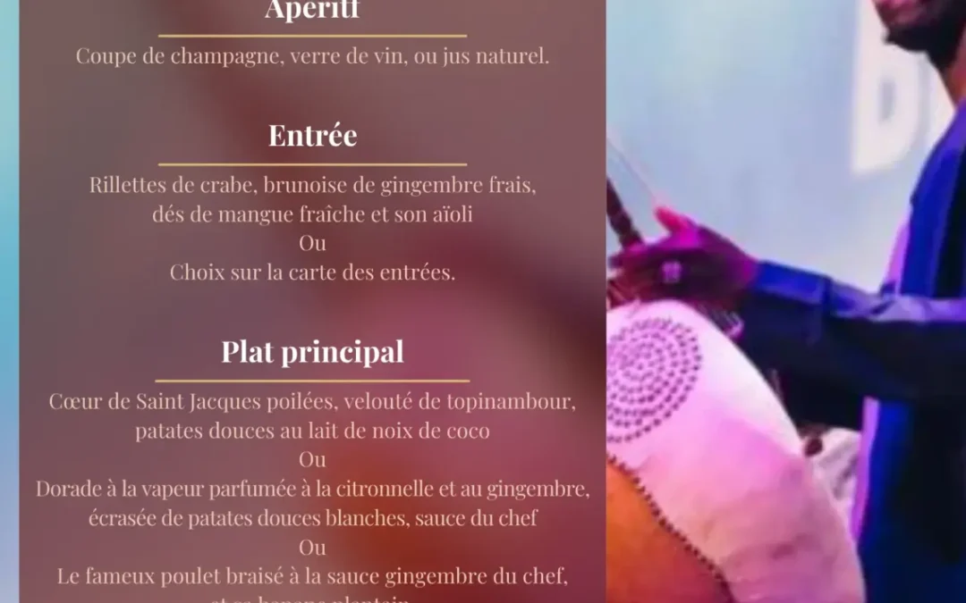 “Happy Valentine”s menu with Prince, Kora’s player